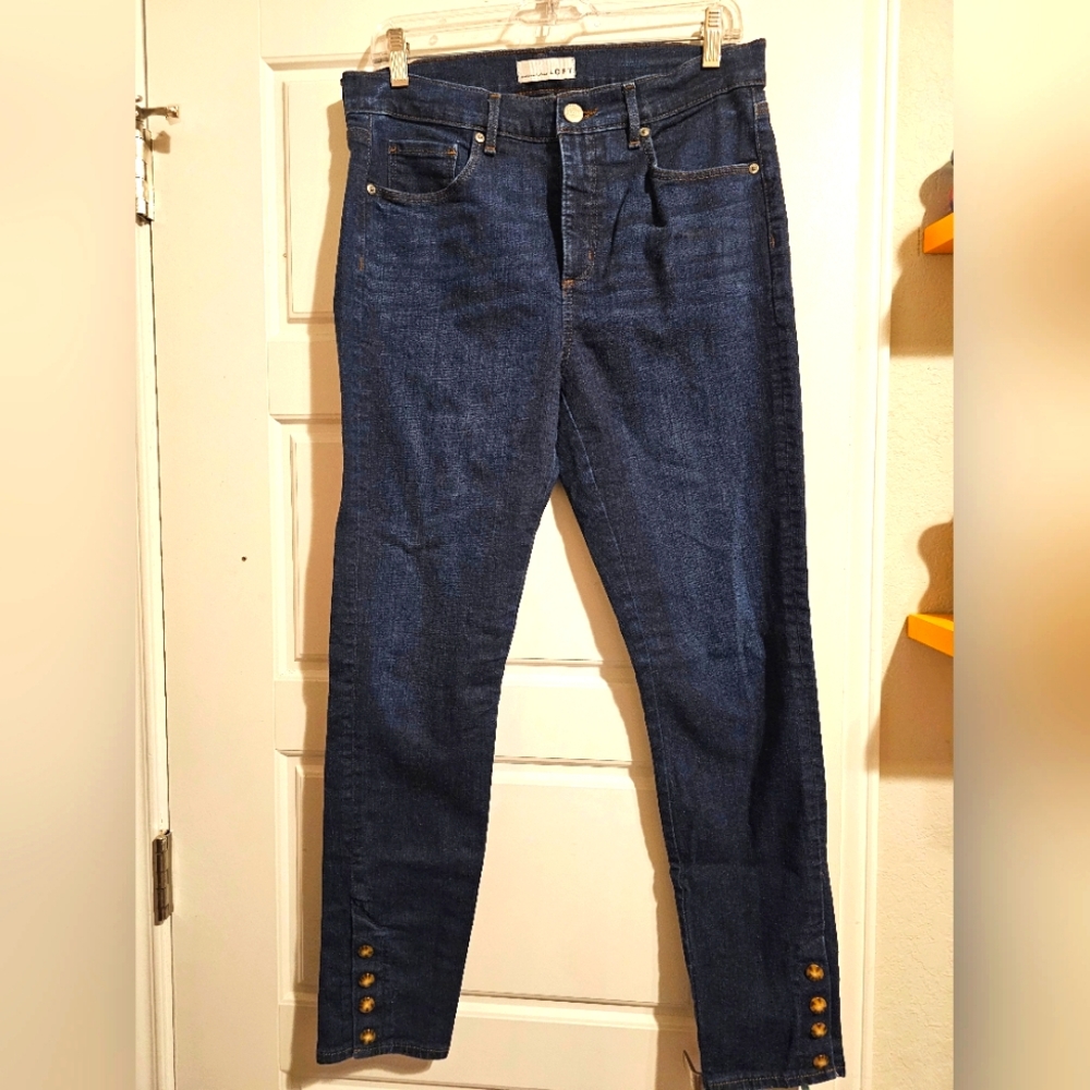 Loft stretchy skinny jeans size 8